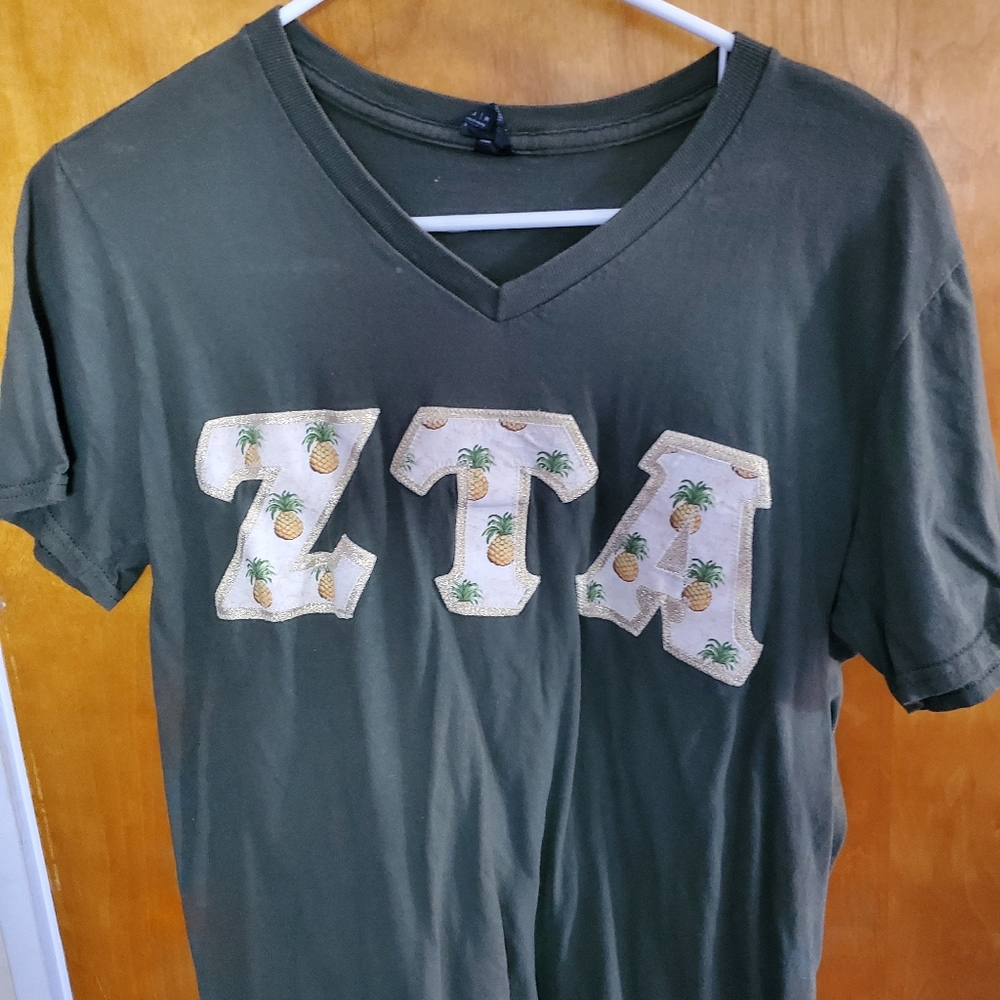 Zeta Tau Alpha Pineapple Letters